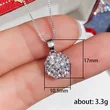 Super flash necklace copper inlaid zircon pendant geometric round full diamond light luxury sweater chain manufacturer supply