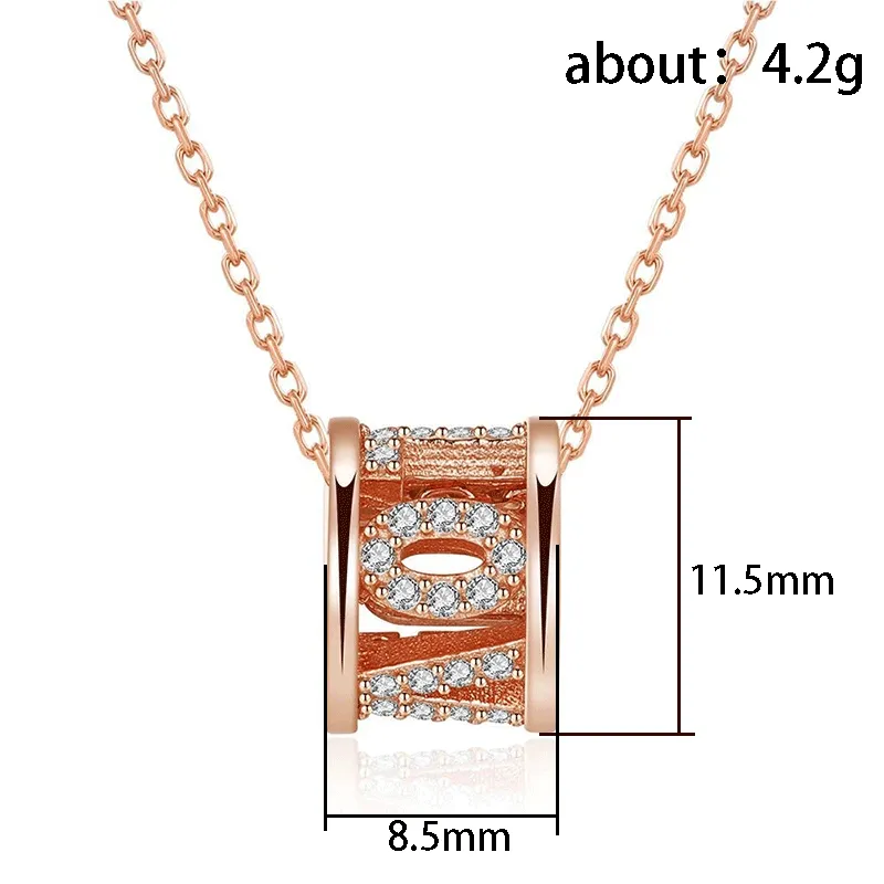2022 Summer New Style Hollow Waist Love Women's Necklace Irregular Round Clavicle Chain