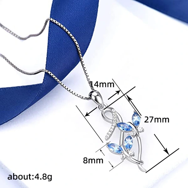 The new style Internet celebrity butterfly pendant flying wings twisted cross necklace is hot selling in Europe and the United States