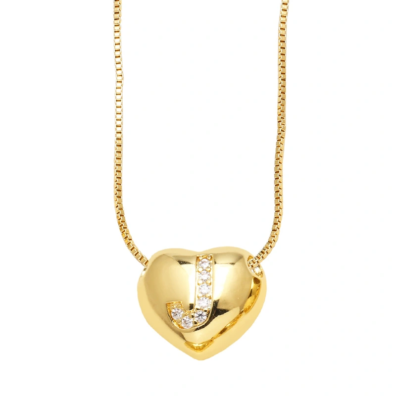 AS jewelry new style inlaid zircon love 26 letters pendant necklace clavicle chain nkb281necklace