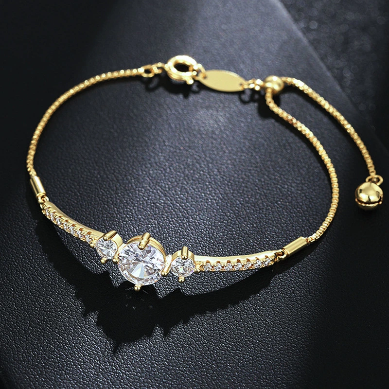 New box chain bracelet with adjustable elasticity, exquisite jewelry, fashionable and personalized lady style bracelet