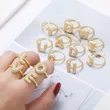 AS jewelry hot item inlaid with zircon 26 English letters open ring female rij23