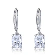 New blue imitation topaz drop earrings for women simple zircon earrings European and American jewelry wholesale
