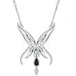  Sweet and cool Halloween necklace for women, personalized butterfly design pendant, dark style popular matching accessories