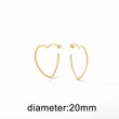 AS jewelry hot selling love heart shaped gold-plated earrings earrings earrings female erz24 earrings