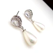 High quality imitation water drop pearl earrings for women wedding bride bridesmaid earrings manufacturers spot wholesale