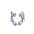 European and American style retro hollow copper electroplated ear clip leaf no ear piercing ear bone clip female fashion earrings earrings