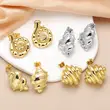 AS jewelry hot-selling conch earrings for women high-end copper-plated 18k gold earrings era338