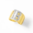 AS jewelry European and American hot-selling gold-plated glossy white K26 English letter ring ring rir75 ring