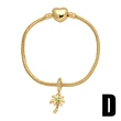 AS jewelry hot selling wings high heels pendant bracelet gold-plated oil drop coconut tree hand jewelry brf25