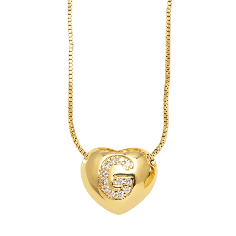 AS jewelry new style inlaid zircon love 26 letters pendant necklace clavicle chain nkb281necklace