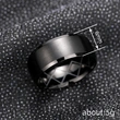   New factory direct sales ring dark low-key luxury ring inner diamond carving design