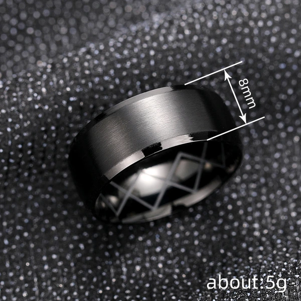   New factory direct sales ring dark low-key luxury ring inner diamond carving design