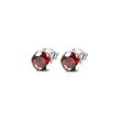 Hot selling classic six-claw colorful zircon earrings for men and women, mini colored gemstone earrings