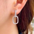 New design earrings for women, fashionable and personalized hoop earrings, engagement party matching jewelry