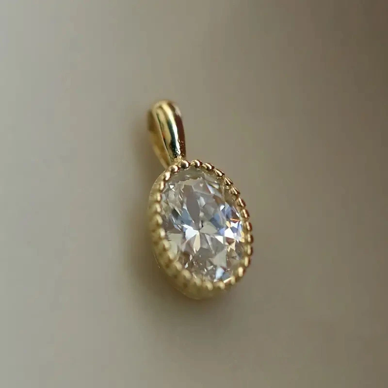  Factory wholesale oval necklace exquisite daily matching style fashionable simple minimalist jewelry