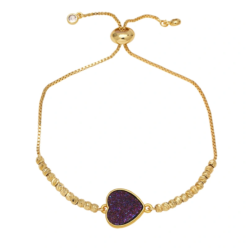 New love bracelet women's niche light luxury high-end gold-plated hand jewelry bracelet jewelry wholesale brd04