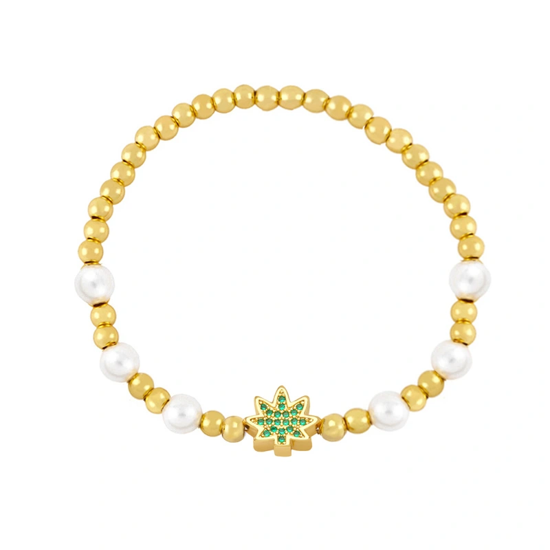 Clearance ethnic style geometric beaded bracelet women European and American fashion retro elastic pearl bracelet brh50