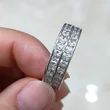  Starry sky ring female niche design couple ring full of zircon ring female trendy cool style index finger
