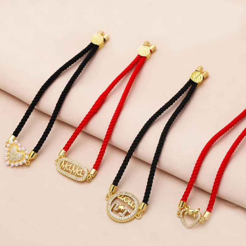 AS jewelry European and American pearl love bracelet gold-plated zircon Mother's Day mama bracelet brh74