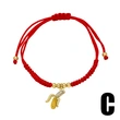 AS jewelry hot selling gold-plated 18k oil drop fruit apple banana red rope bracelet brd68 bracelet
