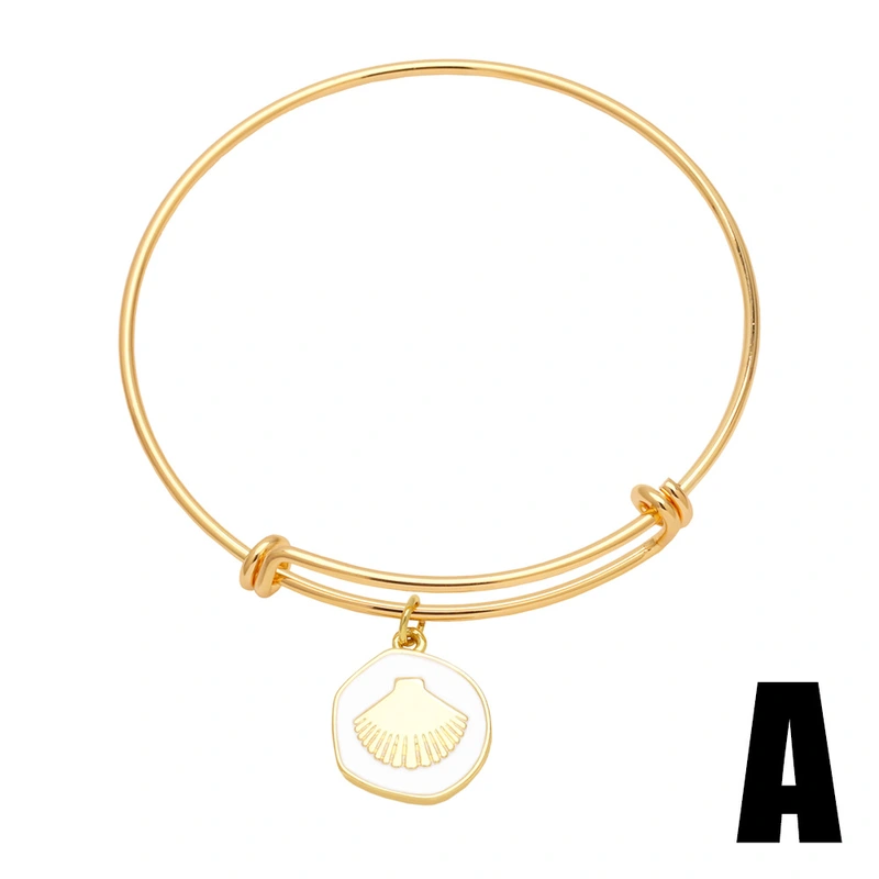 European and American simple fashion stainless steel movable bracelet bracelet niche design rudder pendant bra54