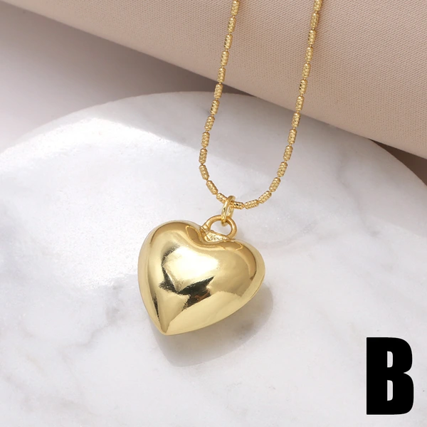 Hot selling love pendant necklace female copper plated real gold Brazilian Valentine's Day clavicle chain nkr58