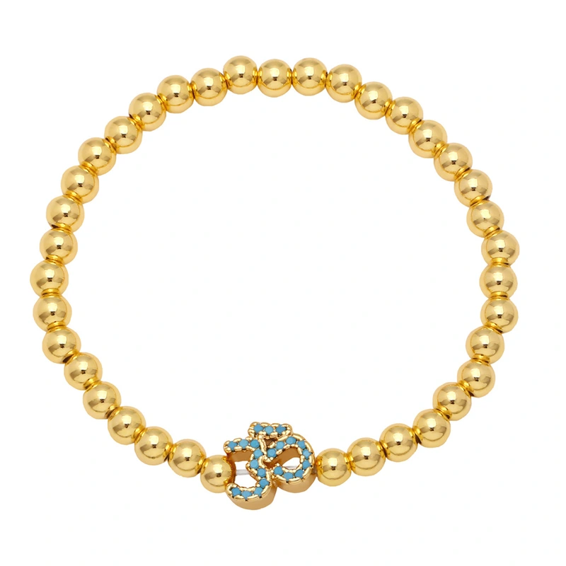 Clearance European and American style fashion bracelets Internet celebrity design zircon bracelets women's handmade beaded elastic bracelets brg88