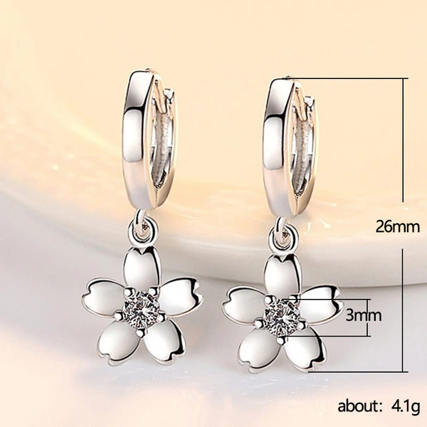    Live new earrings small fresh temperament flower earrings simple flower shape earrings for women