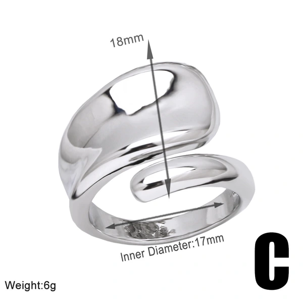 Clearance European and American jewelry round open ring niche retro double-layer gold-plated ring wholesale ris79