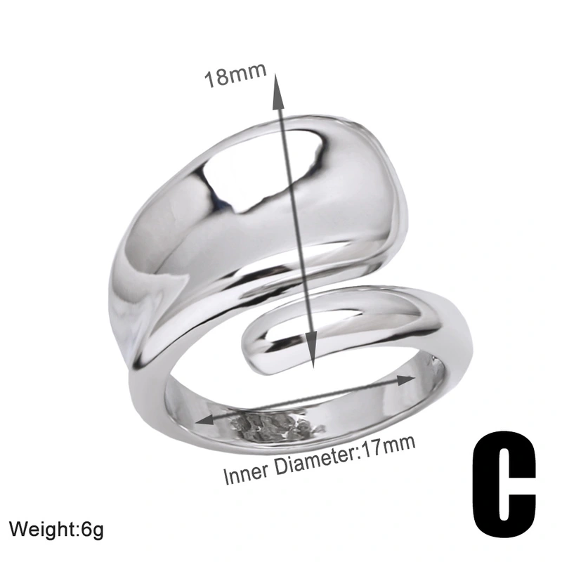 Clearance European and American jewelry round open ring niche retro double-layer gold-plated ring wholesale ris79