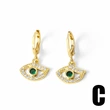 AS jewelry new sunflower kitten pendant earrings female gold-plated micro zircon eye flower earrings era381