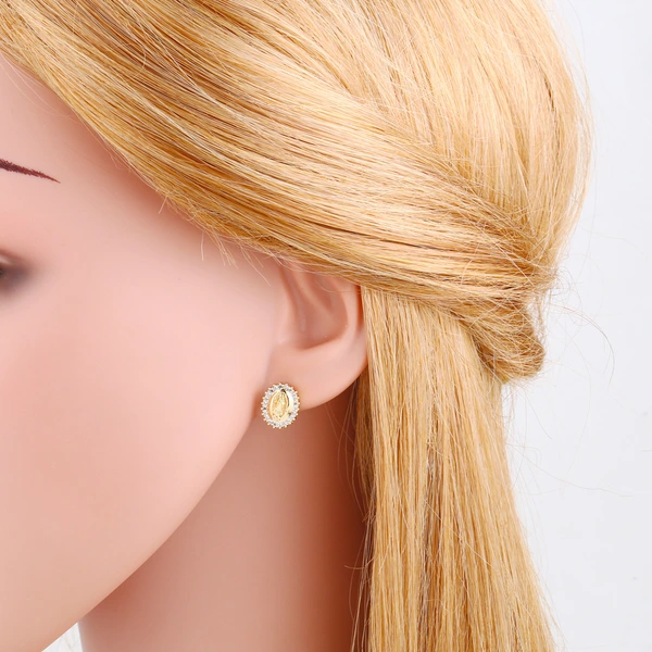 European and American hot-selling jewelry trend geometric round heart-shaped Madonna earrings fashion retro earrings female erq26