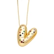 AS jewelry 26 English letters necklace gold-plated inlaid colored zircon clavicle chain nkb070