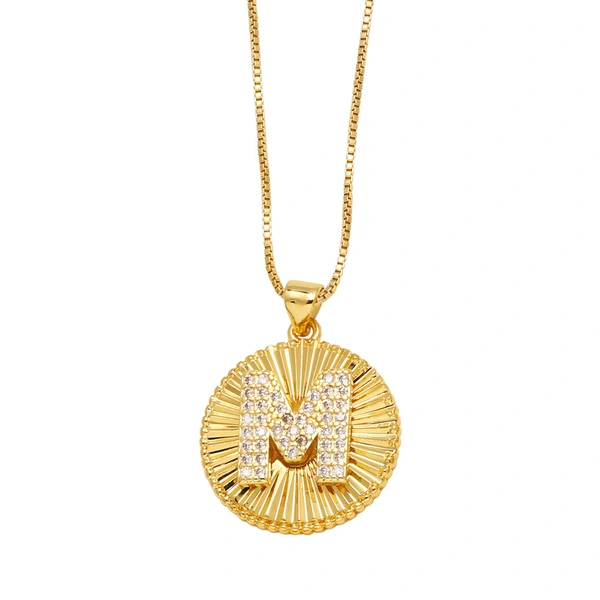 AS jewelry new hot selling 26 English letters pendant necklace clavicle chain nkb785 necklace