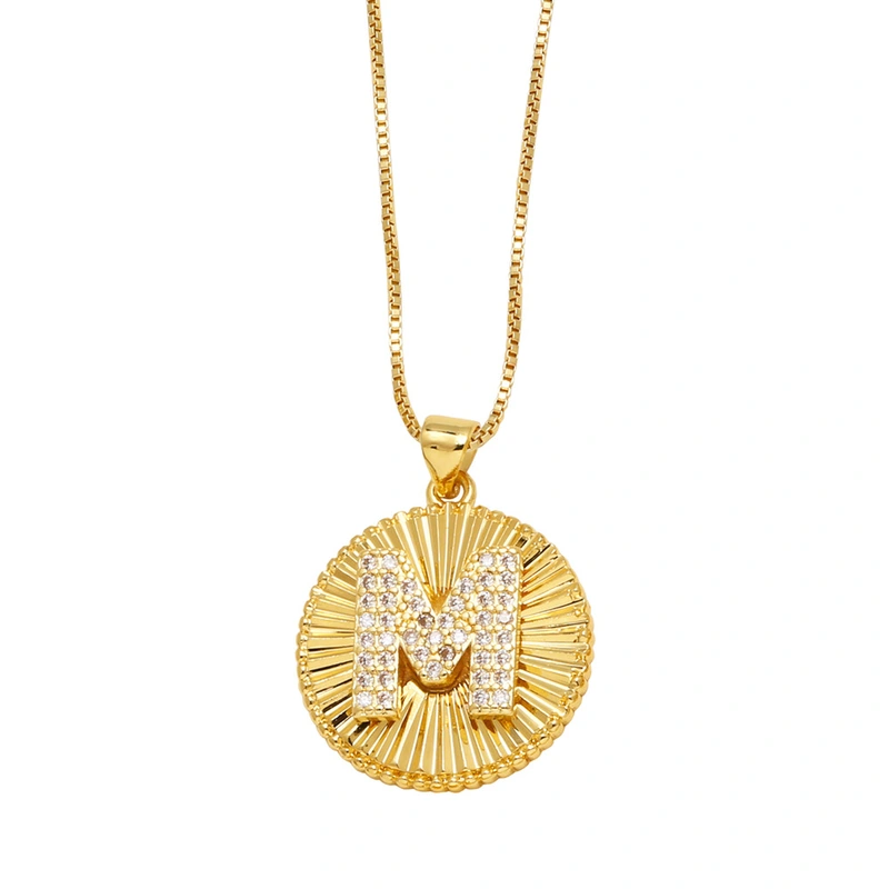 AS jewelry new hot selling 26 English letters pendant necklace clavicle chain nkb785 necklace