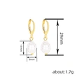   Special-shaped imitation pearl earrings for women, fashionable and elegant daily wear, ladies' jewelry