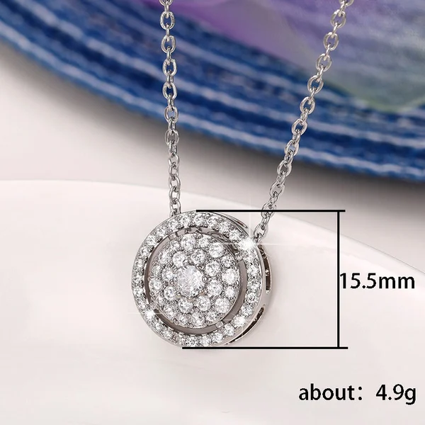 European and American new style baby's breath pendant necklace light luxury style niche all-match commuter clavicle chain jewelry wholesale