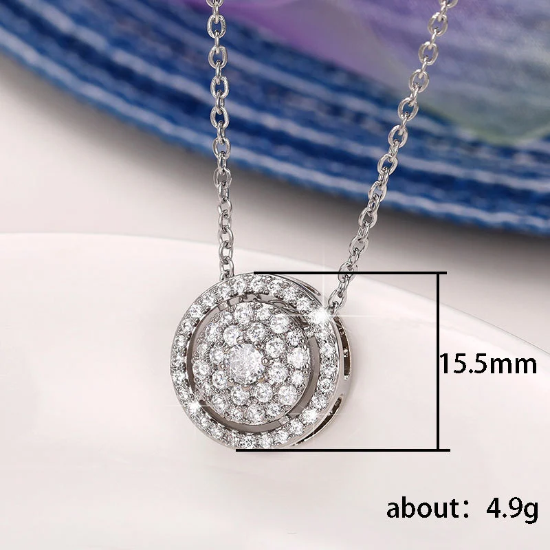 European and American new style baby's breath pendant necklace light luxury style niche all-match commuter clavicle chain jewelry wholesale