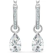Hot selling star style simple, elegant and smart teardrop-shaped zircon earrings, detachable earrings for women