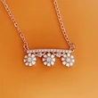 Xiaohongshu recommends a fairy-style fresh flower pendant with an oil-drop flower-shaped necklace and sweater chain.