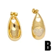 European and American fashion love water drop earrings niche light luxury inlaid zircon gold-plated earrings wholesale erw21