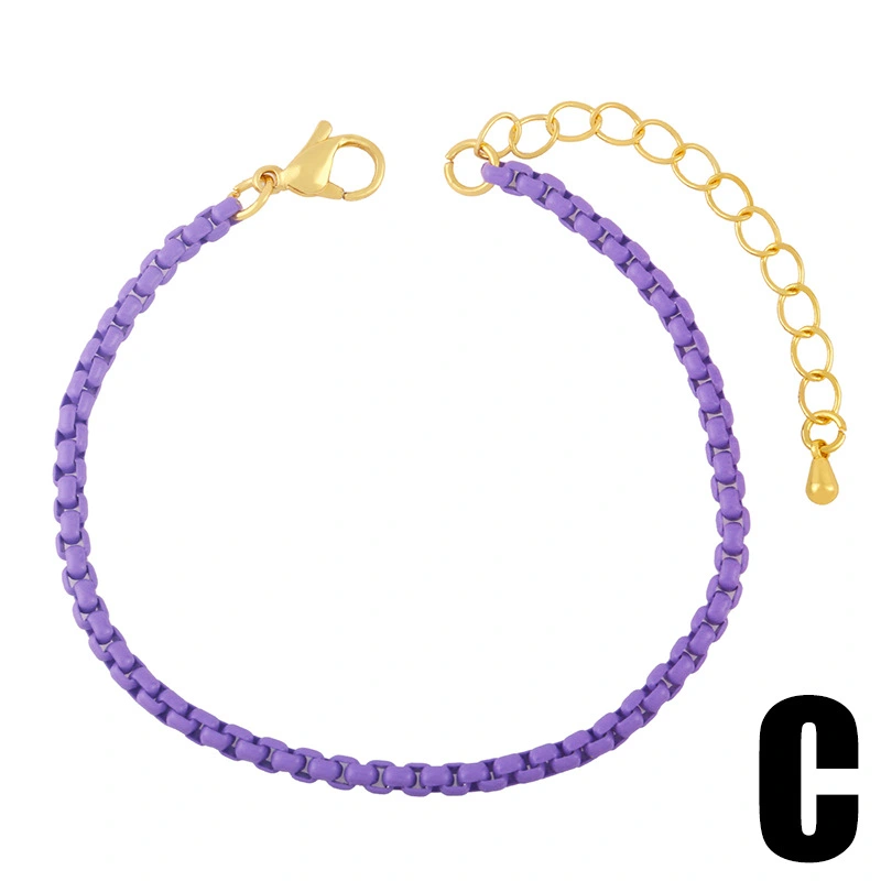 European and American creative fashion jewelry Bohemian style colorful oil drop bracelet personality color hand jewelry brd85