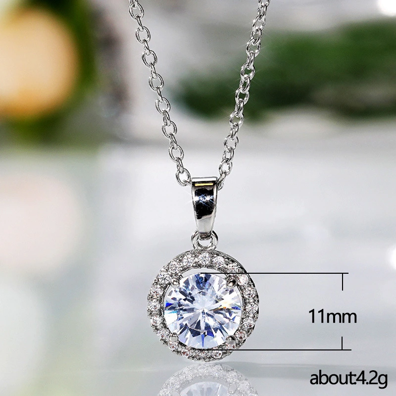New hot selling pendant fashion necklace group inlaid zircon pendant birthday gift female wholesale