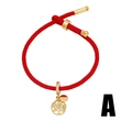 AS jewelry tree of life love pendant bracelet female gold-plated zircon red rope hand jewelry brf32