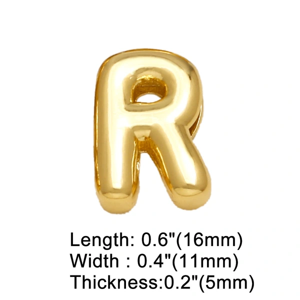 AS jewelry hot selling 26 English letters belt bracelet diy gold-plated hand jewelry female brg78