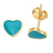 New trend earrings niche design oil drop heart earrings simple personality earrings era068