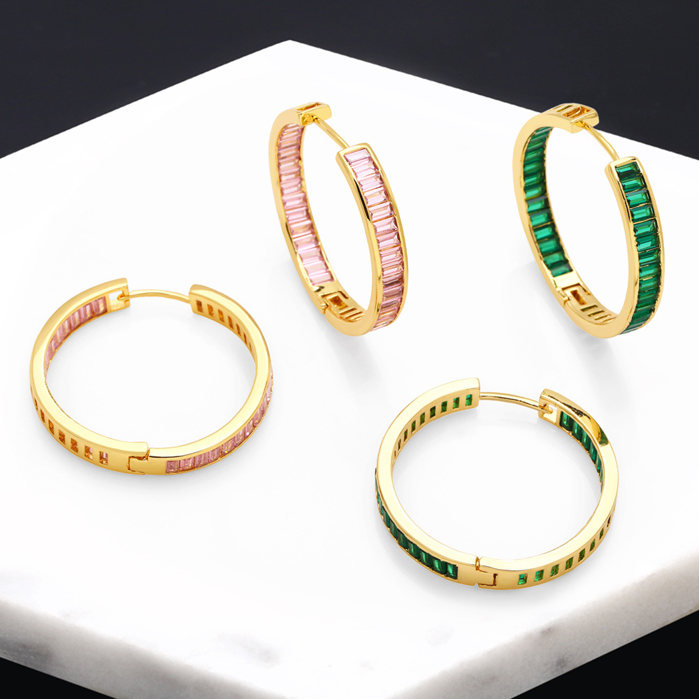 Clearance 2023 Autumn and Winter Earrings High-end Large Earrings Temperament Circle Commuter All-match Earrings Female era271