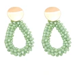 Hot selling rice bead earrings Bohemian crystal teardrop earrings hand-woven earrings era303