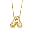 AS jewelry new fat 26 English letters pendant necklace gold-plated zircon clavicle chain nkq97